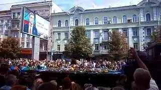 Прощание с Захарченко в Донецке