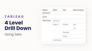 How to Build a 4-Level Drill-Down Dashboard in Tableau with Set Actions