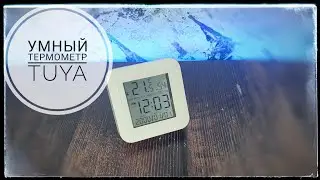 Датчик температуры и влажности Tuya с дисплеем. Умный дом