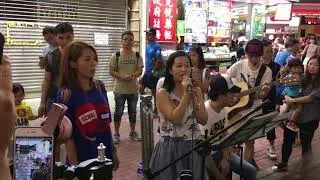 子博太太 現場獻唱 《可惜我是水瓶座 (楊千嬅)》@ 銅鑼灣街頭Busking