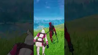 WE HELPED A FAKE DEADPOOL AND GWENPOOL😯😁#shorts