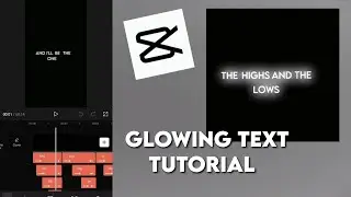 Glowing text tutorial || Capcut editing tutorial ||