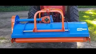 Cheap Chinese flail mower, mulcher - Stark KDX, unboxing, assembly, maintenance, first run