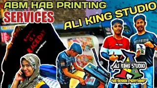 #PRINTING vlog2 Pergi Kedai ABM HAB Printing | Ali King Studio | Gratissss gaisss | Part 2