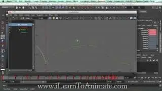 Bouncing Ball Animation Tutorial with Maya 5/8 - Graph Editor & Handle controls