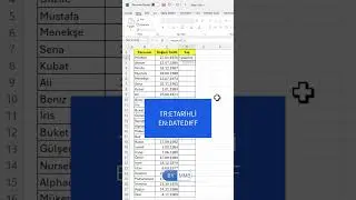Excel Yaş Hesaplama #shorts