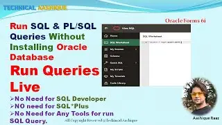 Run SQL Queries Without Installing Oracle Database using Livesql|Technical Aashique