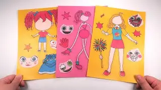 [ Paper Diy ] 파피플레이타임 스티커북 블라인드백 Decorate with Sticker Book & Blind Bag 'POPPY PLAYTIME' ASMR