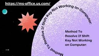 If Shift Key Not Working On Computer! How to Fix it