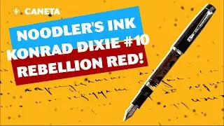 Caneta Tinta Permanente  Noodler's Ink Konrad Dixie#10 Rebellion Red