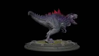 Mortem Rex (Jurassic World Alive) 3D Diorama