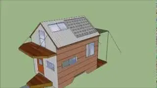 Tiny House 5x8 ultra light Home Trailer Plans. Music By Tumbleweed
