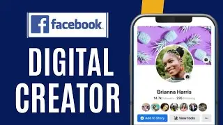 How to put Digital creator on Facebook profile