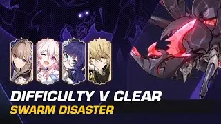 Four Girls vs Lv 95 True Sting | Swarm Disaster Difficulty V Clear | Honkai: Star Rail
