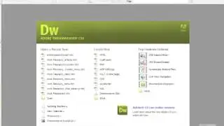 Adobe Dreamweaver CS5 13- Project Site Setup