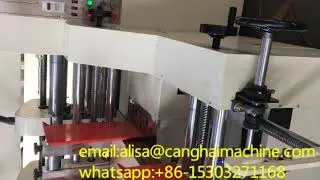 lead edge feeder auto thin blade slitter and scorer machine