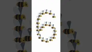 Watch the Magic Bees Buzz & Build Numbers in the Sky! 🐝✨ #digitalschoolforkids #numbers