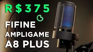 AMPLIGAME A8 PLUS - O NOVO microfone da FIFINE - Ótimo CUSTO-BENEFÍCIO para fazer VÍDEOS e LIVES