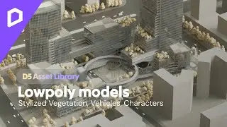 New Lowpoly Models of Plants, Vehicles, and Characters | D5 Asset Library