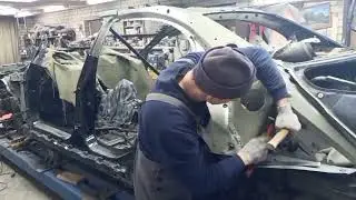 Финал. 100 дней ремонта за 45 минут. BMW E60, жестоко перевернулся.