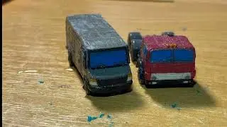 Mercedes-Benz Vario MWB из пластилина