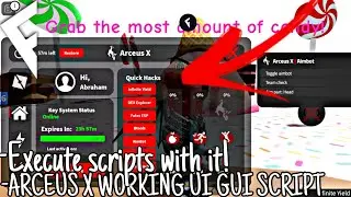(INSANE) Arceus X WORKING UI GUI SCRIPT - EXECUTE SCRIPTS WITH IT!