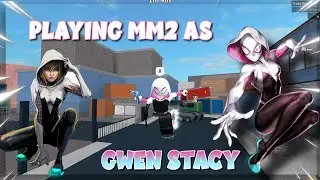 MM2 GAMEPLAY AS GWEN STACY (KEYBOARD ASMR + UNBOXING)