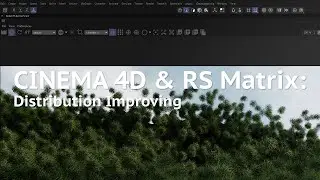 Cinema 4D and RS Matrix Scatter: Improving Distribution