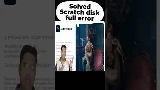 How to solved Scratch Disk are Full in Adobe Photoshop🔥