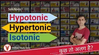 hypotonic hypertonic Isotonic solution  #vshiksha