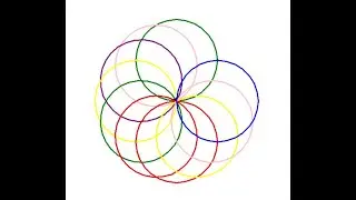 Drawing Circles with Random colours using Python