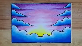 Gradasi langit warna ungu