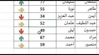 الأيقونات الذكية في الإكسل وطريقة عملها