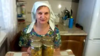 Огурцы с морковью по корейски. Заготовка на зиму. 