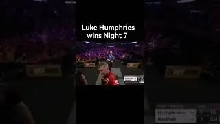 Luke Humphries wins Night 7 of  Premier League #darts #premierleague #lukehumphries #nathanaspinall