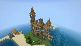Minecraft Castle on the island