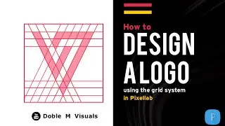 How to design a Logo using grid lines in pixellab