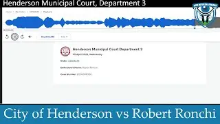 The City of Henderson vs Robert Ronchi, April 5, 2023