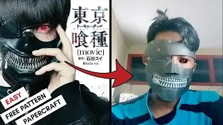 How To Make: Kaneki Ken Mask Tokyo Ghoul - Papercraft