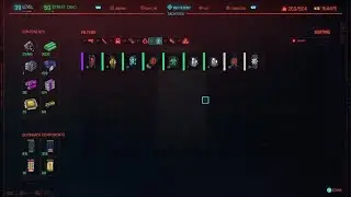 Crafting XP Glitch Cyberpunk 2077