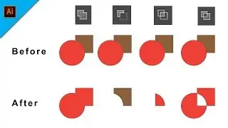 How to use Pathfinder Tool in Adobe Illustrator | Pathfinder | Adobe Illustrator | Short Tutorials