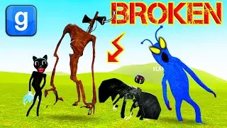 Trevor Henderson Creatures Are BROKEN!! RIP Siren Head - Gmod Sandbox