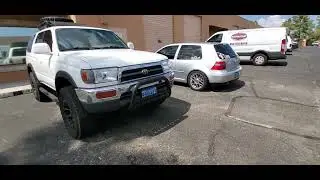 3rd gen 4runner update bull bar and nerf bar (side step) step bar