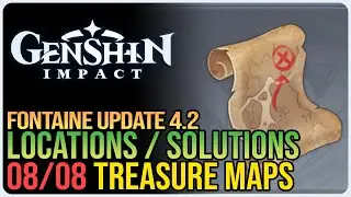 Fontaine 4.2 All Treasure Map Locations & Solutions Genshin Impact