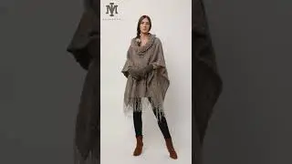 Poncho de Alpaca Vivi
