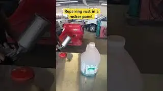 Repairing rust in rocker panel #shorts ￼