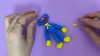 Sculpt Haggy Waggy from polymer clay. Как слепить Хаги Ваги из воздушного пластилина.