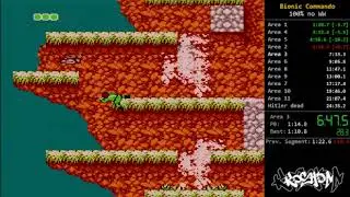 Bionic Commando (NES) 100% speedrun in 