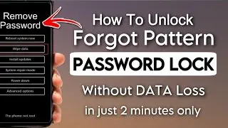 How to unlock PATTERN lock on android without losing data || PASSWORD forgot android phone