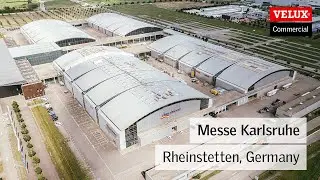 SHEV rooflight replacement at Messe Karlsruhe conference and exhibition centre